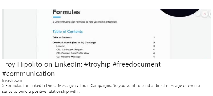 Troy Hipolito LinkedIn Free Document